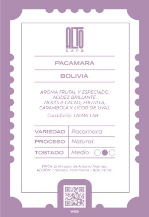PACAMARA NATURAL 500 gr.