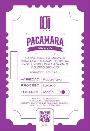 PACAMARA LAVADO 250 gr.