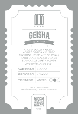 GEISHA LAVADO 250 gr.