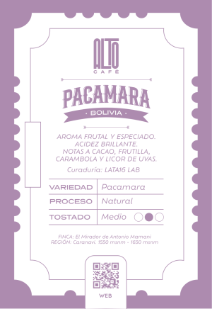 PACAMARA NATURAL 250 gr.